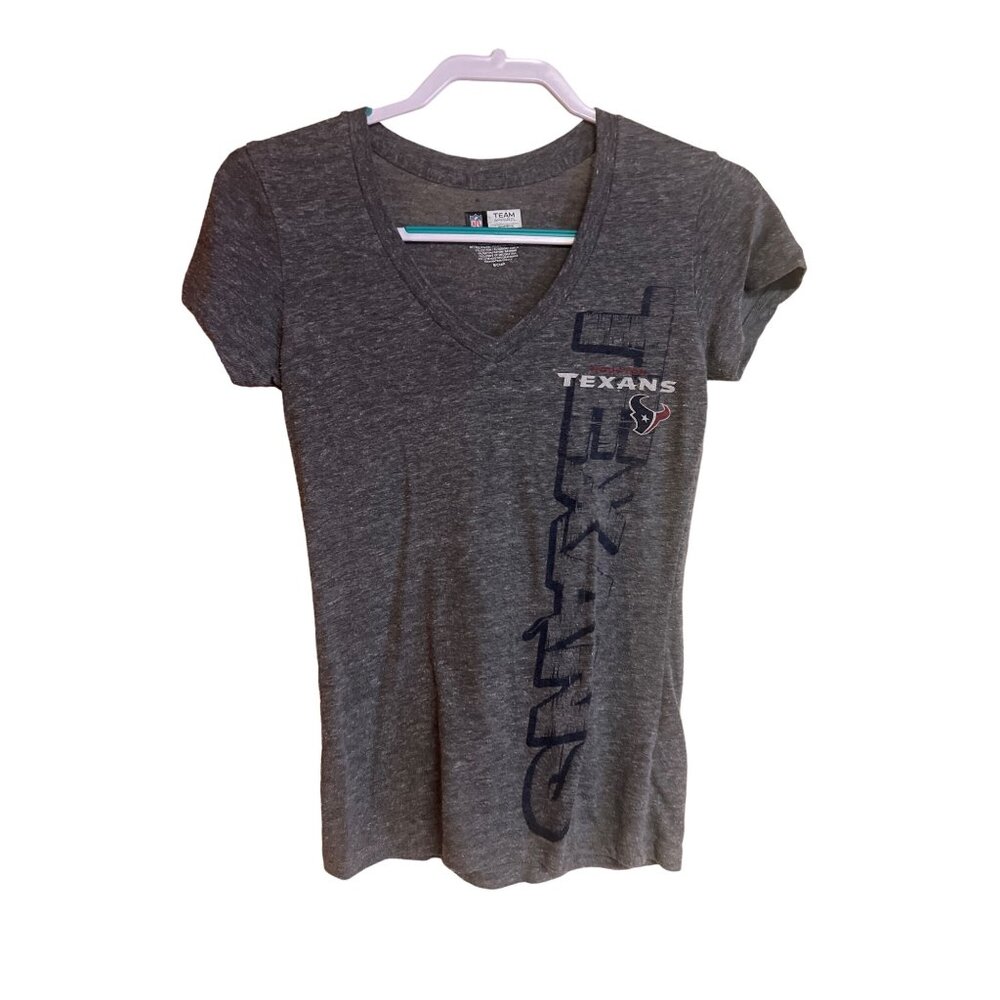 NFL Team Apparel S Woman's Gray Texans T Shirt